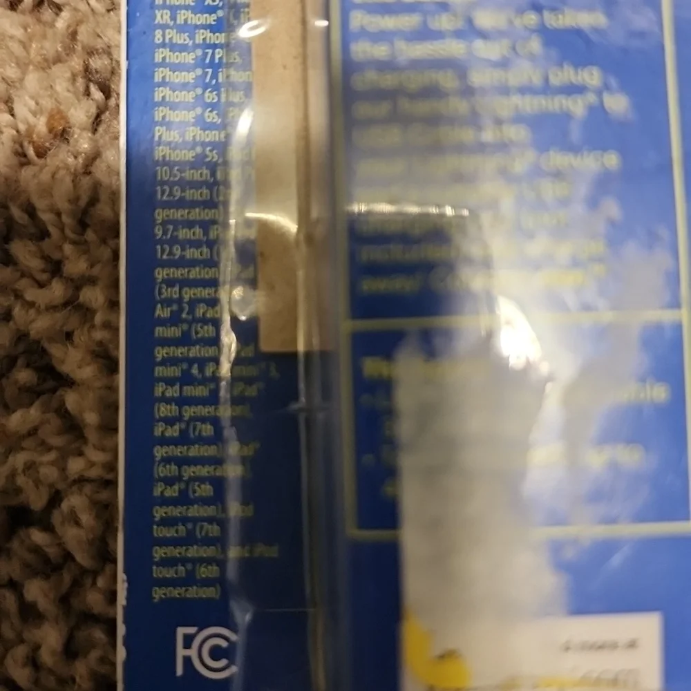 Lightning to USB 3 foot cable